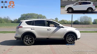 Toyota RAV4 Hybrid AWD-i - 4x4 test on rollers - diagonal, side, front