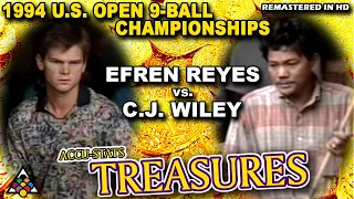 EFREN REYES vs CJ WILEY - 1994 US Open 9-Ball Championship