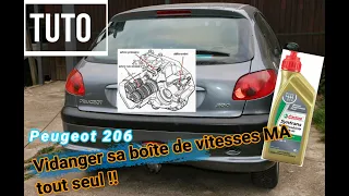 Tuto: Peugeot 206: vidanger sa boîte de vitesses MA tout seul!!