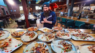 TRYING TO BEAT AN ALL YOU CAN EAT CHICKEN WING RECORD VS. A NORMAL HUMAN | BeardMeatsFood