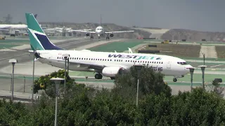 PLANE SPOTTING AT LAX , LOS ANGELES INTERNATIONAL AIRPORT ECONOMY PARKING