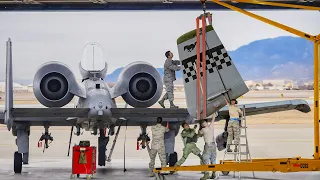 Rebuilding Feared US A-10 Warthog Aircraft Part By Part