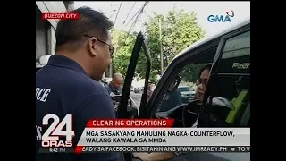 24 Oras: Mga sasakyang nahuling nagka-counterflow, walang kawala sa MMDA