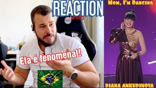 REACTION Diana Ankudinova - Mom, I'm Dancing  | SHOWMASKGOON | Ela é fantátisca | REACT | 🇧🇷🇨🇴#107