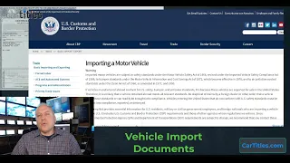 Import Documents For Vehicle Titling