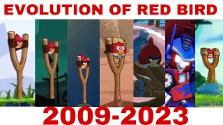 Evolution of Red Bird in Angry Birds Games (2009-2023)