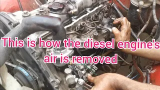 This is how the diesel engine's air is removed | Toyota hilux diesel engine / Toyota 2l engine start