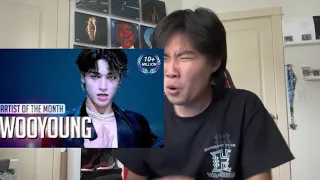 ATEEZ WOOYOUNG [Artist Of The Month] FIRST TIME REACTION (WOOYOUNG TRYNA RIZZ ATINYS UP)