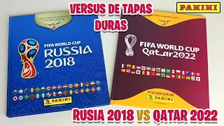 Álbum Qatar 2022 vs Álbum Russia 2018 de Panini: ¿Cuál es mejor? Versus de Tapa Dura