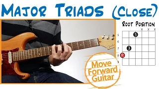 Guitar Chords - Major Triads and Inversions (close)