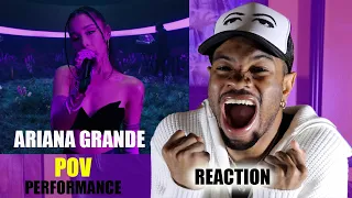 ARE YOU KIDDING?! Ariana Grande - pov (Official Live Performance) *REACTION* 😍🔥