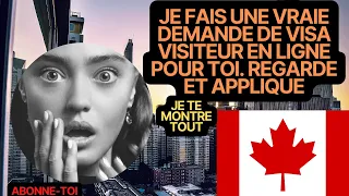 Immigrer au Canada - Comment faire ta demande de visa visiteur visa touriste Canada live