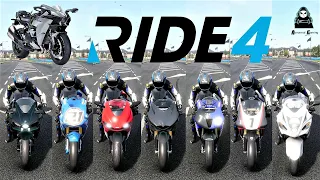 Top 16 Fastest Legendary SuperBikes Top Speed Battle || Ride 4 All Legendary Bikes || 4k 60FPS