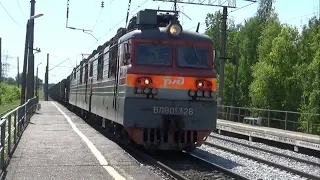 Электровоз ВЛ80С-326/346 с грузовым поездом