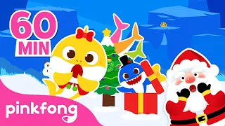 🎄Natal do Bebê Tubarão🎄| Esconde-Esconde | + Completo | Baby Shark | Pinkfong Canções para crianças