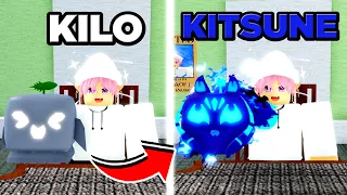 TRADE DE ROCKET A KITSUNE EM UM VIDEO NO BLOX FRUITS!