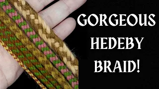 Make the 6-STRAND braid from HEDEBY! Finger braid AND BOBBIN methods.