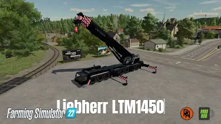 Liebherr LTM1450 crane for Farming Simulator