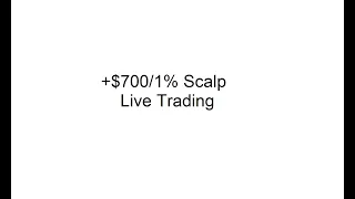 Live Trading +$700/+1% Scalp in 10 minutes