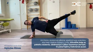 TOP5 pratimai nugaros skausmui mažinti kartu su kineziterapeutais M. Rimu ir G.Dobiskaite