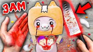 CUTTING OPEN LANKYBOX FOXY DOLL AT 3AM!! (I FOUND JUSTIN AND ADAM)