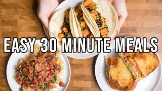 3 Easy 30 Minute Vegan Dinner Ideas