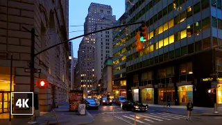 New York Walk 4k | Lower Manhattan | late evening walk