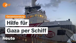 heute 19:00 v 9.3.24 Hilfe für Gaza, Debatte um Taurus-Lieferung, Parlamentswahl Portugal (english)