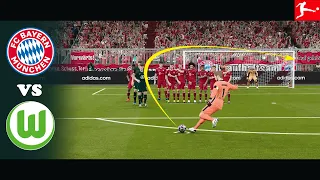 Bayern Munich vs Wolfsburg / Bundesliga 21/22 / Pes 22 gameplay