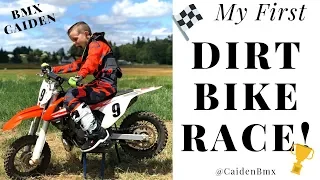 My First Dirt Bike Race!! @CaidenBmx