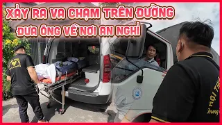 Xảy ra va chạm trên đường đưa ra về nơi an nghỉ, may mắn chỉ va chạm nhẹ...