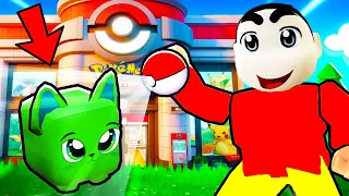 SHINCHAN and CHOP Catching All Pokemon in ROBLOX Catching Simulator