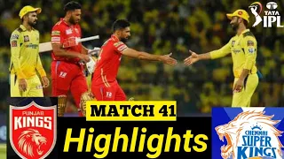 CSK vs PBKS Full Match Highlights ll IPL 2023 Punjab vs Chennai Match No.41 Highlights ll IPL 2023