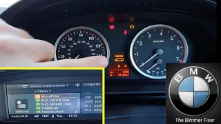 How to Reset Service Lights BMW 5 Series e60/e61