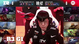 RNG vs EDG - Game 1 | Round 3 Playoffs LPL Summer 2022 | Royal Never Give Up vs Edward Gaming G1