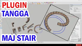 Sketchup | 007 - BIKIN TANGGA PAKE PLUGIN MAJ Stair