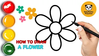 How to draw a flower | Creative crafts | fun activities