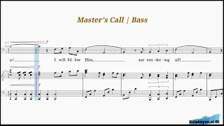 Master's Call | Bass | Vocal Guide by Bro. Josh Formeloza