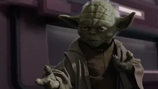 Palpatine gets ragdolled by Yoda