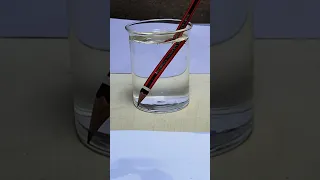 Why pencil ✏️ appears bend in water | #refraction_of_light #scienceexperiment