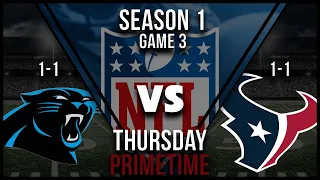 Madden 22 | Franchise | Panthers vs Texans | Season 1 Game 3