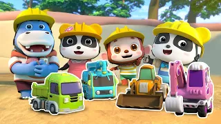 I Love Construction Vehicles | Excavator, Crane Truck, Loader | Kids Song | BabyBus - Cars World