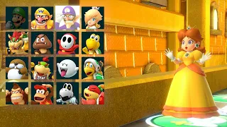 Super Mario Party - Daisy vs Peach vs Rosalina vs Mario - Kamek's Tantalizing Tower