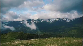 TIMELAPSE Ukrainian Mountains/Українські Карпати. Чорногірський хребет та гора Говерла.