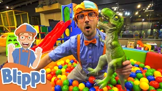 Blippi Learns At An Indoor Playground | Educational Videos For Kids