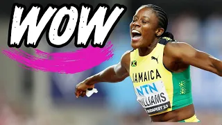 Incredible Win by Danielle Williams in the 100m Hurdles final in Budapest