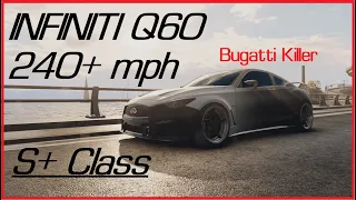 (S+ Class) Infiniti Q60 - Fastest S+  Bugatti KILLER - Need for Speed Unbound