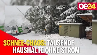 Schnee: Rund 3.400 Haushalte in der Steiermark ohne Strom