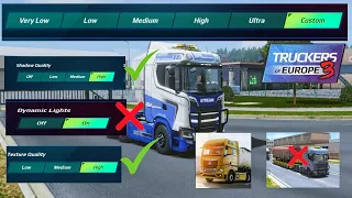 Best Graphics Setting in Detail - Truckers Of Europe 3 By Wanda Software✅ | Truck Gameplay