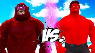 RED HULK VS RED KING KONG - EPIC BATTLE